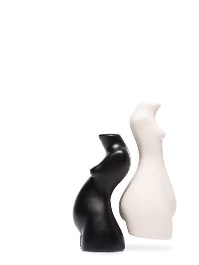 Shop Anissa Kermiche Tit For Tat Salt And Pepper Shakers In White