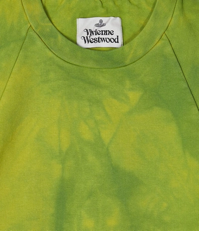 Shop Vivienne Westwood Ela Sweatshirt Lime Green Tie-dye