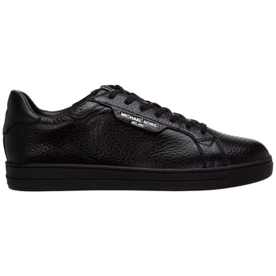 Shop Michael Kors Men's Shoes Leather Trainers Sneakers Keating In Black