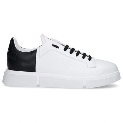 Shop V Design Low-top Sneakers Msa01 Calfskin In White