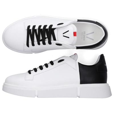 Shop V Design Low-top Sneakers Msa01 Calfskin In White