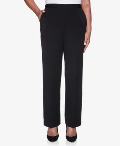 Shop Alfred Dunner Women's Missy Catwalk Twill Proportioned Short Pant In Black