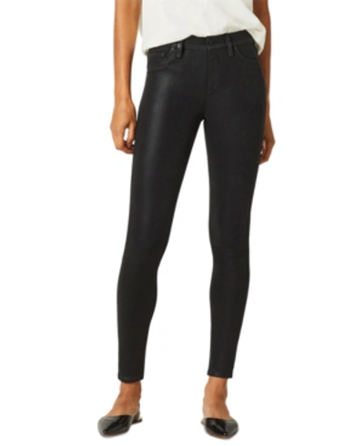 Shop Hudson Barbara Coated Skinny Jeans In Black