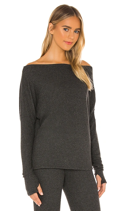 Shop Michael Lauren Santos Top In Charcoal