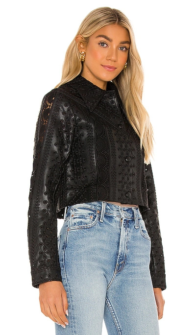 Shop Tularosa Sano Vegan Leather Jacket In Black