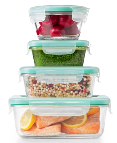 Shop Oxo Smart Seal 12-pc. Glass Food Storage Container Set In Green