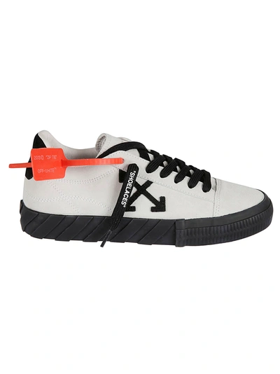 Shop Off-white New Arrow Low Vulcanized Sneakers In White/black