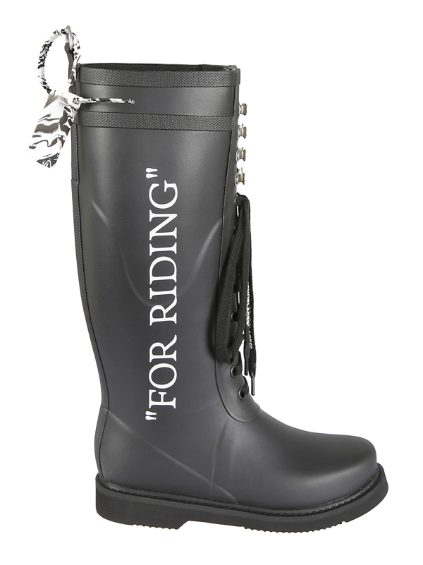 for riding wellington boots off white