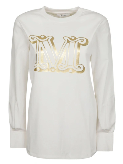 Shop Max Mara Simeone Blouse In Gold