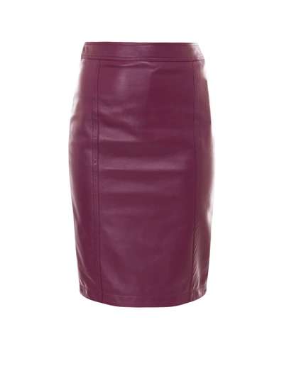 Shop Saint Laurent Skirt In Purple