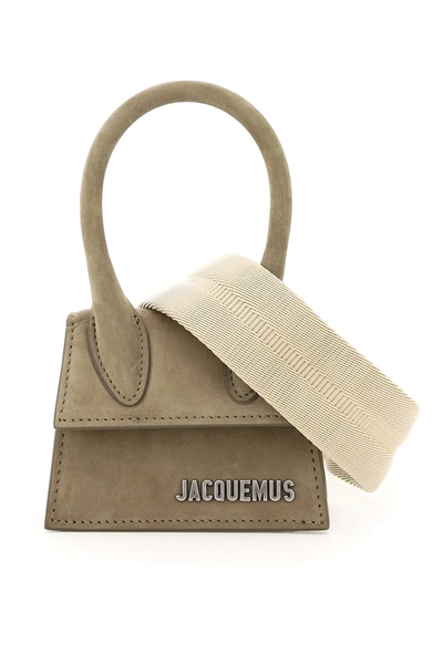 Shop Jacquemus Le Chiquito Micro Bag In Khaki (green)