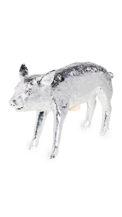 Shop Areaware Bank In The Form Of A Pig In Silver