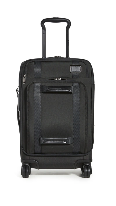 Shop Tumi Merge International Front Lid 4 Wheeled Carry On Suitcase In Black