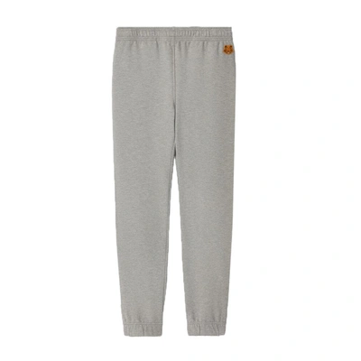 Shop Kenzo Tiger Crest Joggers In Grey