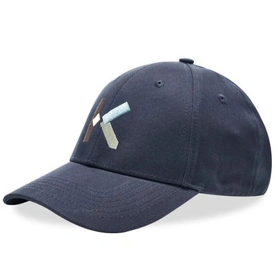 Shop Kenzo K Cap In Navy