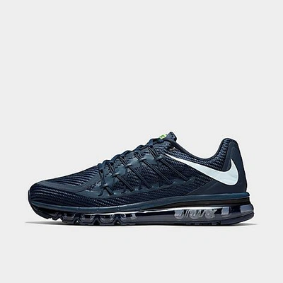 Nike Men's Air Max 2015 Running Shoes In Obsidian/cool Grey/electric Green  | ModeSens