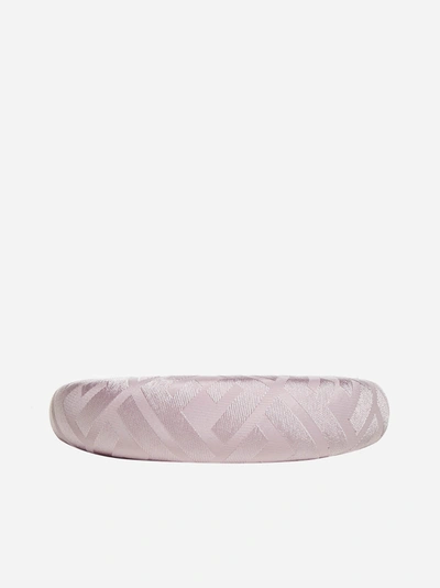 Shop Fendi Ff Logo Jacquard Silk Padded Headband