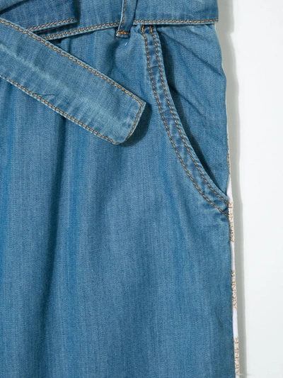Aigner Culotte Denim Jeans In Blue
