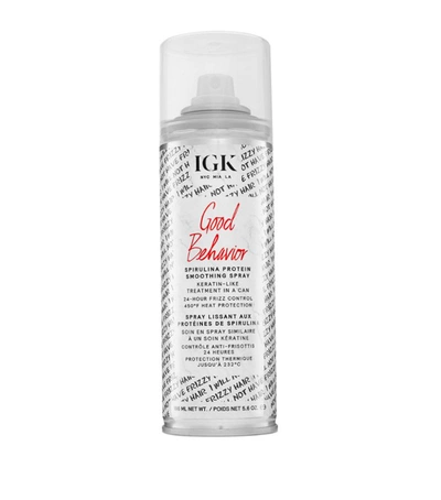 Shop Igk Good Behavior Spirulina Protein Smoothing Spray (186ml) In White