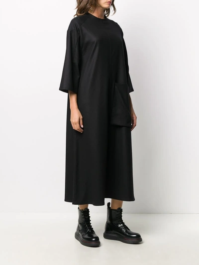 Shop Toogood Oversized Fencer Dress In Black