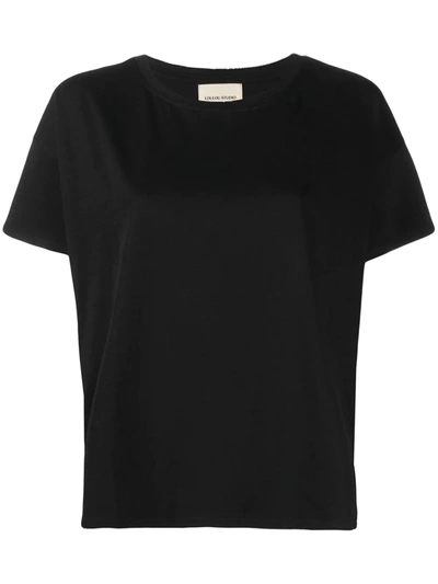 Shop Loulou Studio Oversized Cotton T-shirt In Black