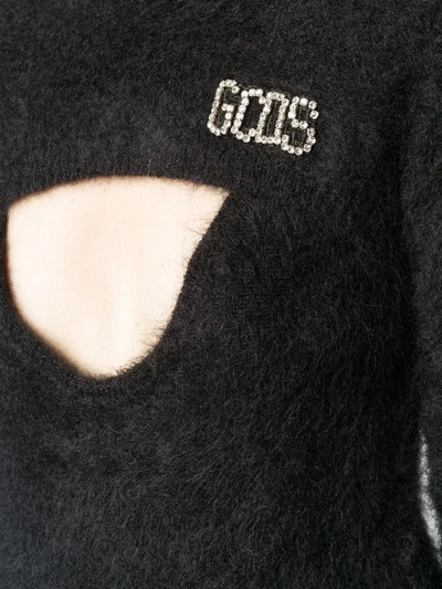 Shop Gcds Cut-out Detail Jumper Dress In Black