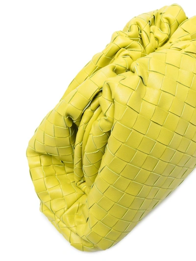 Shop Bottega Veneta The Pouch Intrecciato Bag In Green