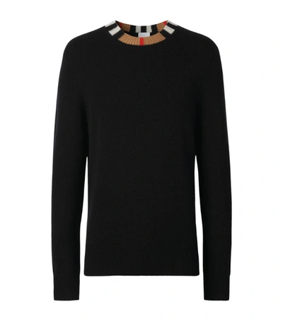 Shop Burberry Cashmere Icon Stripe Sweater