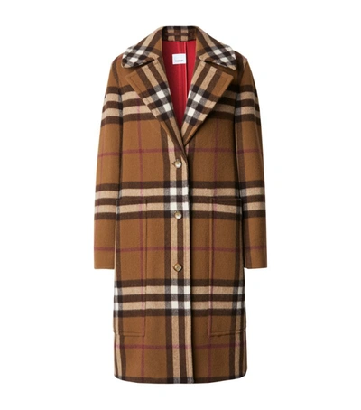 Shop Burberry Vintage Check Overcoat