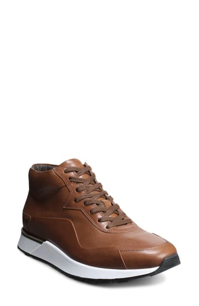 Shop Allen Edmonds A-trainer High Top Sneaker In Walnut Leather