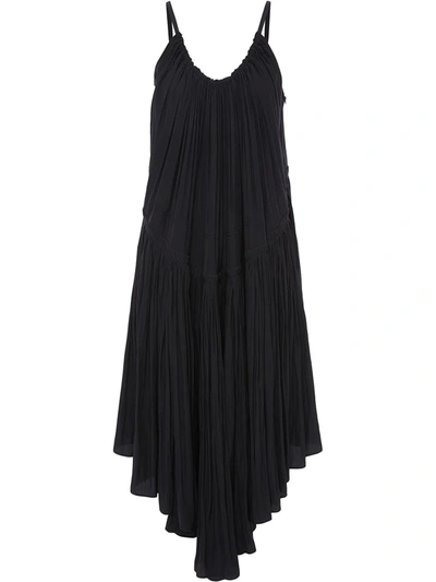 Shop Jw Anderson Gathered Sleeveless Dress In Black