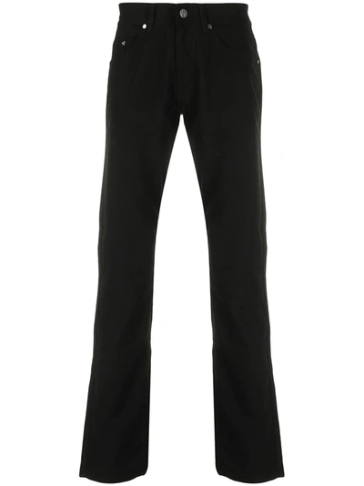 Shop Karl Lagerfeld Straight-leg Jeans In Black