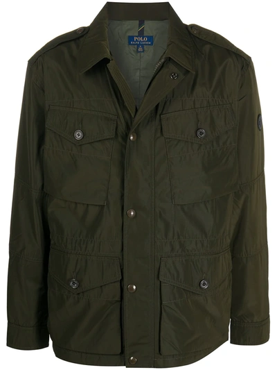 Shop Polo Ralph Lauren Lightweight Military Jacket In Green