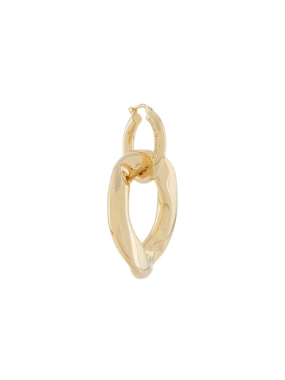 Shop Mm6 Maison Margiela Sculpted Hoop Earring In Gold