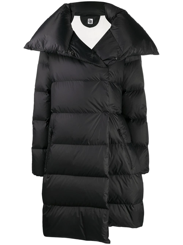 black tie puffer coat