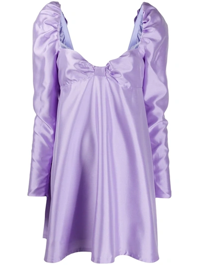 Shop Wandering Sweetheart Neck Dress In Purple