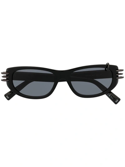 Shop Givenchy Anima Pierced Sunglasses In Black