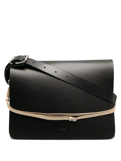 Shop Jil Sander Large Messenger Bag In Black