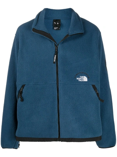 Shop The North Face Pumori Expedition Fleece Sweatshirt In Blue