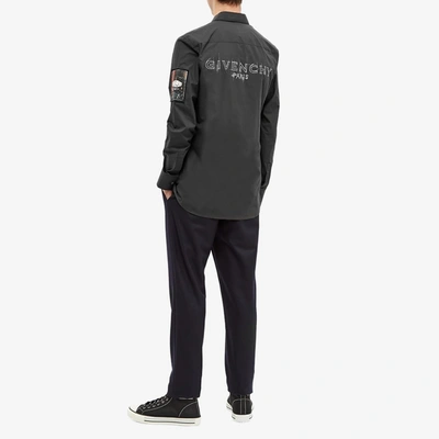 Shop Givenchy Sketch Logo Shirt In Black