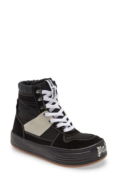 Shop Palm Angels Waterproof Snow Boot In Black Whit