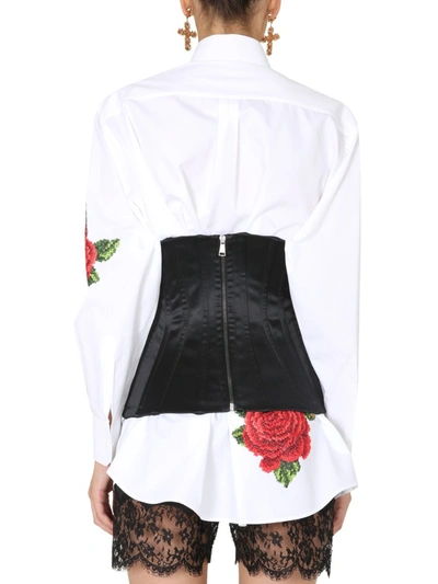 Shop Dolce & Gabbana Bust Corset In Black