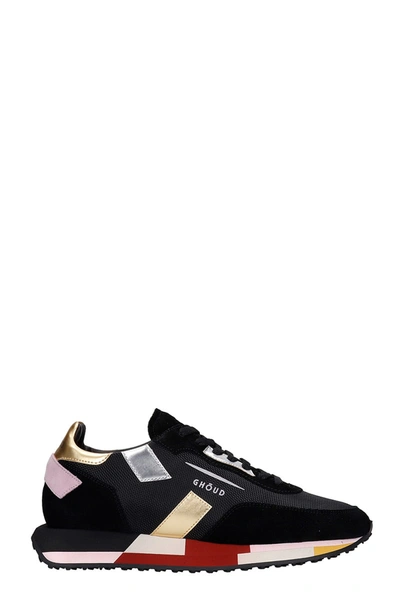 Shop Ghoud Rush Sneakers In Black Suede And Fabric