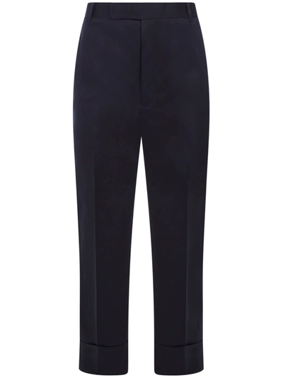 Shop Thom Browne Trousers In Blue