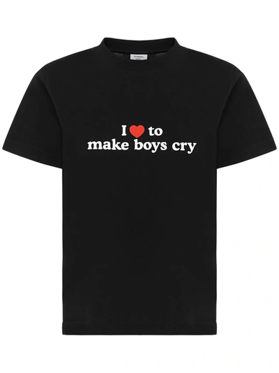 Shop Vetements Make Boys Cry T-shirt In Black