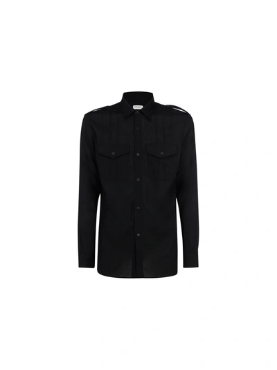 Shop Saint Laurent Shirt In Noir