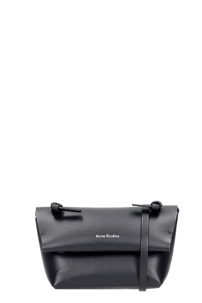 Shop Acne Studios Alexandria Shoulder Bag In Black Leather