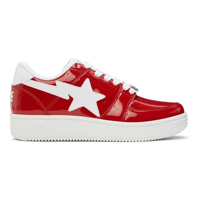 Shop Bape Red Sta Low M2 Sneakers