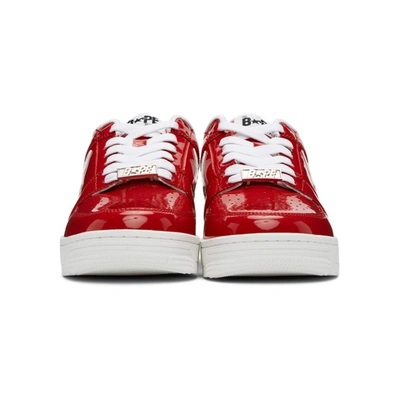 Shop Bape Red Sta Low M2 Sneakers