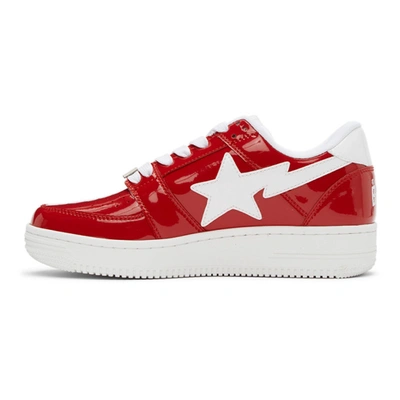 Shop Bape Red Sta Low M2 Sneakers